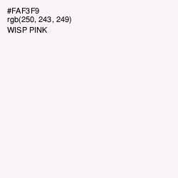 #FAF3F9 - Wisp Pink Color Image